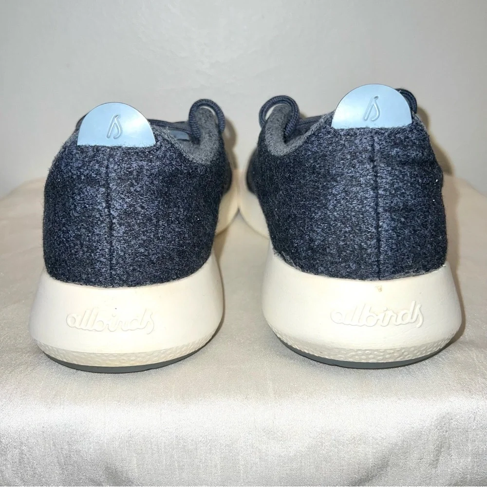 Allbirds Mizzle Navy Blue Mens Sz 9 Running Shoes Athletic Walking Wool Sneakers